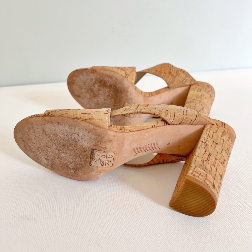 PAIGE Cork High Heel Mules - Picture 5 of 5